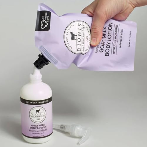 Dionis Goat Milk Lavender Blossom Body Lotion & Refill Pouch 2-Piece Gift Set