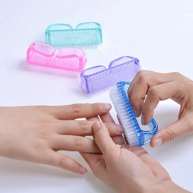Assorted Nail Brush Set - 4 Different Hand & Foot Nail Cleaning Brushes