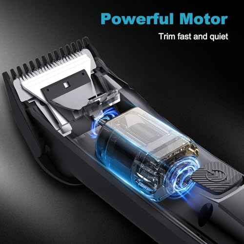 Body Hair Trimmer for Men Pubic Hair Trimmer, Waterproof Cordless Ball Groin Trimme Men with Ceramic Blade, Rechargeable Body Shaver Groomer with Standing Recharge Dock