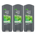 Dove Men+Care Refreshing Extra Fresh 3-In-1 Hair, Body And Face Wash Pack Of 6 With 24-Hour Nourishing Micromoisture Technology Body Wash For Men 400 Ml