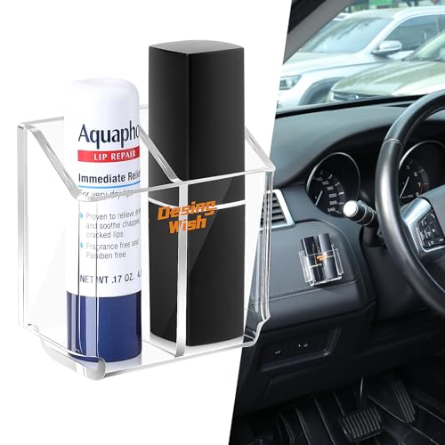 Acrylic Chapstick Holder Set of 2 - Car & Home Lip Balm Storage