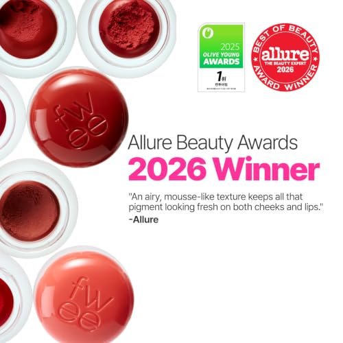 fwee Lip & Cheek Blurry Pudding Pot - Lightweight Multi-Use Blush & Lip Color