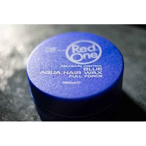 Redone Hair Wax Blue 150ml Pack of 2 | Ultra Strong Hold & High Shine Hair Styling Wax for Men & Women | Bubblegum Scent | Long Lasting Edge Control Gel Wax | Professional Wet Look Finish