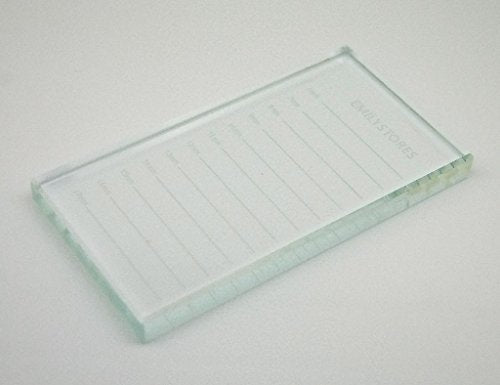 Crystal Glass Eyelash Extension Tray Holder 4.5x2.5 Inch