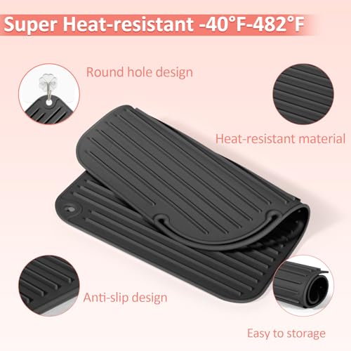 Heat Resistant Silicone Mat for Hair Tools - 11x8 Large