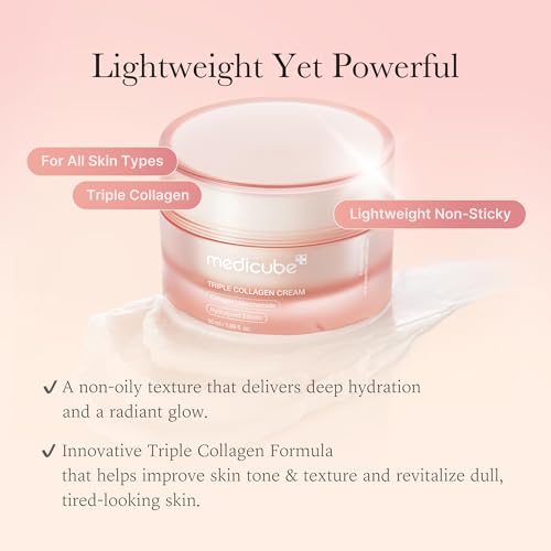medicube Triple Collagen Cream - Hydrating Moisturizer 1.69 oz