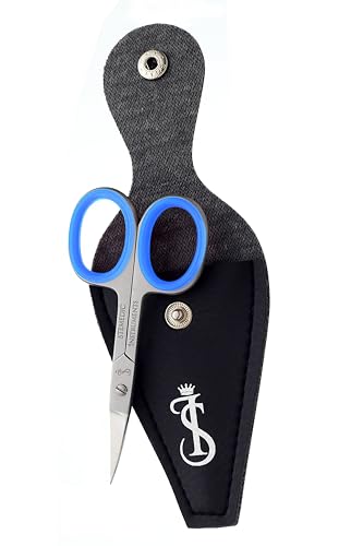 Stemedic Precision Curved Cuticle Scissors for Nails & Grooming with Case