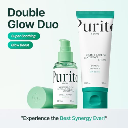 PURITO Centella Unscented Serum for Sensitive Skin ? Lightweight Calming & Skin Barrier Repair, 34,860 ppm Soothing Serum, Vegan & Cruelty-Free, Korean Skincare, 2 fl.oz / 60ml