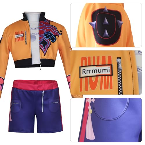 Demon Girls Cosplay Halloween Costume Top and Pants Set 3–14 Yrs