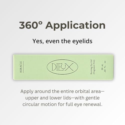 Dieux Auracle Reviving Eye Gel – Fragrance Free, 0.68 Oz