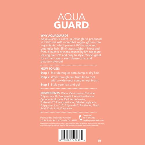 AQUA GUARD After-Swim UV Leave-In Detangler | Easier Brush-Outs After