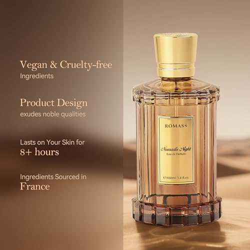 ROMASS Nomadic Night Eau de Parfum 3.4oz - Unisex Oud Scent