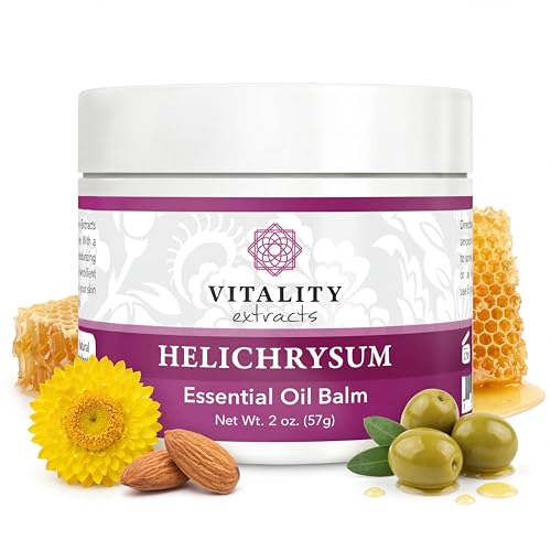 Vitality Helichrysum Balm 2oz - Moisturizing Skin Healing Balm