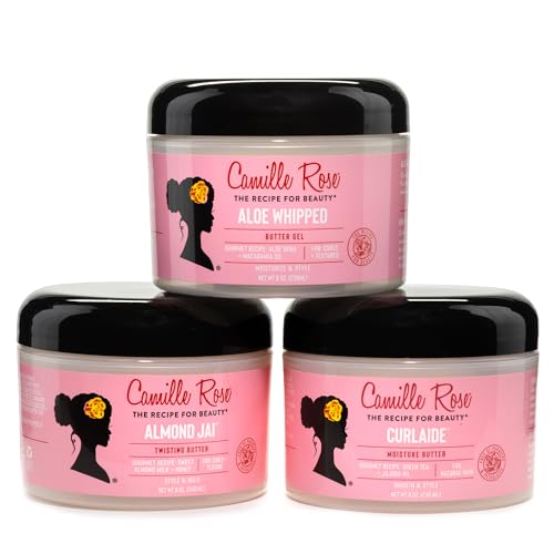 Camille Rose Curlaide Moisture Butter ? Curly Hair Cream with Green Tea & Jojoba, Detangler, 8 Fl Oz