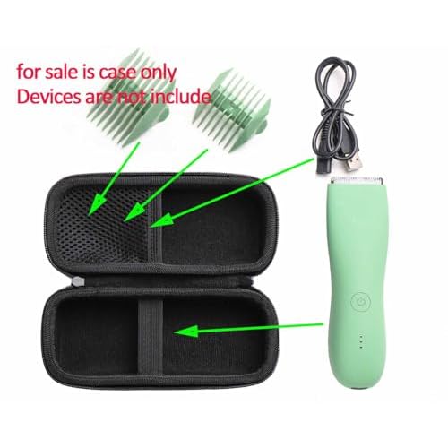 Hard Protective Travel Case compatible with Meridian/MANSPOT Shaver Groin & Body Hair Trimmer - Men's Grooming Organizer Storage Bag for Electric Razor and Accessories - Case Only