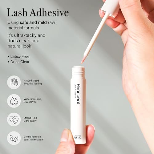 False Lashes Natural Look Thin Band Eyelashes,Wispy Soft Cat Eye Volume Reusable Strip Fake Lashes,with Lash Glue and Eyelash Curler Professional Kit (LS1 Kit)