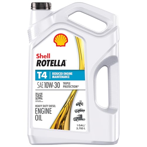 Shell Rotella T4 Triple Protection 10W-30 Diesel Engine Oil, 1 Gallon