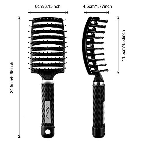 Curved Vented Hair Brush for Blow Drying & Detangling