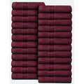 Belizzi Home Ultra Soft Cotton Washcloths, Contains 24 Piece Face Cloths 12x12 inch, Ideal for Everyday use Face Towels, Compact & Lightweight Multi Purpose Washcloths - Burgundy