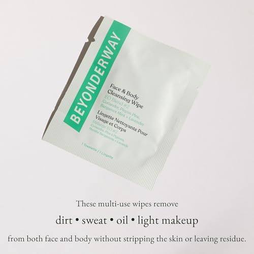 Essential Oil Blend No 2 Cleansing Wipes 10 Pack Travel Size Face & Body Wipes Alcohol Free Biodegradable Ultra Soft for Refreshing On the Go Cleansing