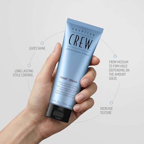 American Crew Fiber Cream - Medium Hold & Natural Shine, 3.3oz