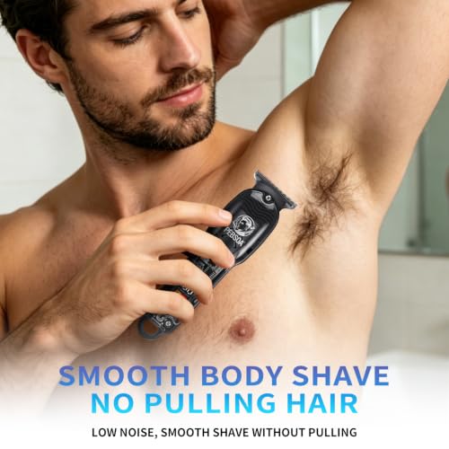 PB-T07 Cordless Hair Clippers for Men with LED Display & 4 Combs