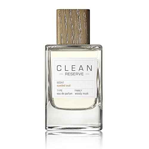CLEAN RESERVE Sueded Oud Eau de Parfum | Eco-Conscious & Sustainable Spray Fragrance | Vegan, Phthalate-Free, & Paraben-Free | 3.4 Fl Oz/100mL