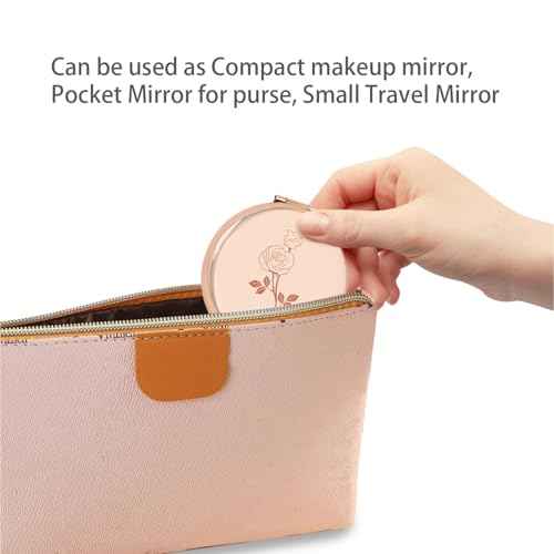 Compact Mirror Round 2.6¡± Metal Double Sided 1X/2X Engraved Pocket Mirror Gifts for Women Mom Wife Sister Daughter Niece Granddaughter (RG01)