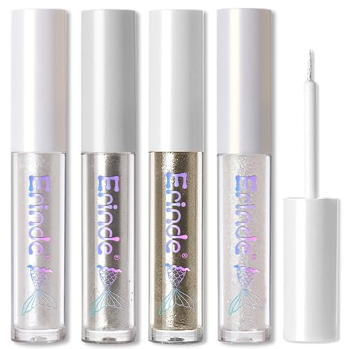 Erinde Liquid Glitter Eyeshadow - Waterproof Metallic Eyeliner 4pc
