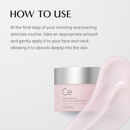 Celonia Signature Bio Aqua Calming Gel Cream, Korean Luxury Anti-Aging Skincare, Premium Bio Stem cell Skin Care, Cooling Calming Soothing And Deep Hydrating Cream For Face 50ml