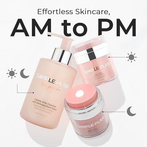 SIMPLE PLAN Night Cream ? Restorative Hydrating Face Cream with Ceramides & Hyaluronic Acid | Anti-Aging Night Moisturizer for Face | Nourishing Facial Moisturizer for Women & Men ? 50ml