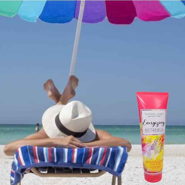 Swedish Beauty ENERGIZING Botanica Natural Bronzer (8.5 ounces) Tanning Bed Lotion, Grapefruit and Orchid Blend