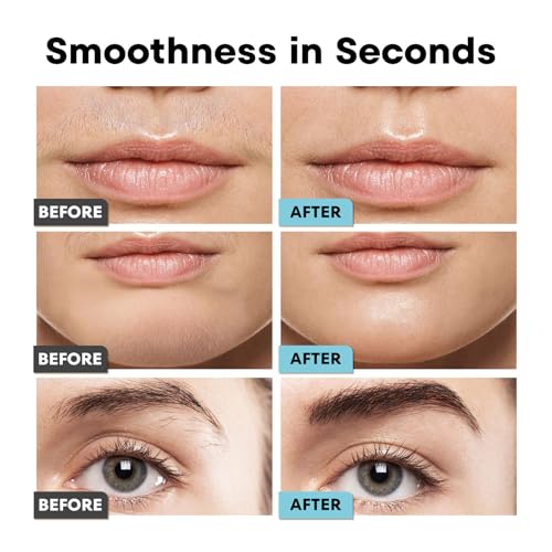 Rechargeable Facial Hair Remover for Women - 2-in-1 Razor with LED Light