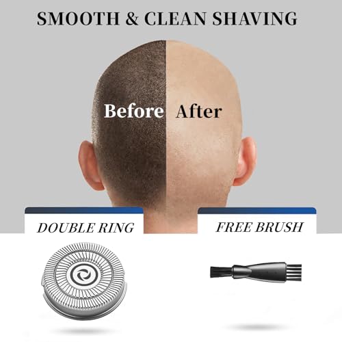 Head Shaver Replacemet Blades for Pitbull Shaver Replacement Blade Compatible with Skull Shaver Pitbull Gold PRO,Pitbull Platinum PRO/Silver PRO,Diamond PRO Shaver,8 Packs.