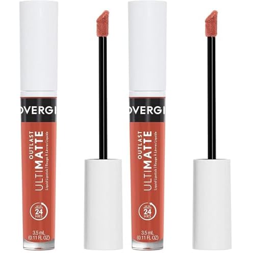 COVERGIRL Outlast Ultimatte One Step Liquid Lip Color, Spritz Blitz, Spritz Blitz, 0.12 Fl Ounce (Pack of 2)