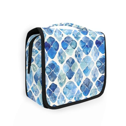 Hanging Travel Toiletry Bag Watercolour Tortoise Shell Kit Makeup Case Cosmetics Organizer for Men Women