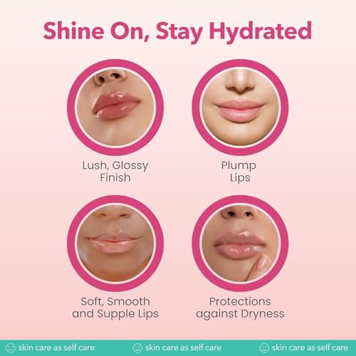 Patchology Lip Gloss for Women - Glossy, Clear Shine Hydrating Lip Balm with Aloe, Honey, Goji Berry Oil - Moisturizing Lip Treatment for Dry, Cracked Lips - Light, Clean for Soft, Smooth Lips (15ml)
