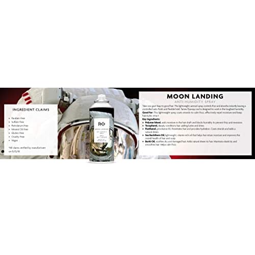 R+Co MOON LANDING Anti-Humidity Spray ? Frizz Control & Humidity Protection, Smooths Hair & Enhances Shine, All Hair Types