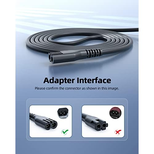 4V Charger Fit for Wahl Cordless Magic Clipper 8148 8164 8591 8509 1919 8591L 8148L 8148-308 08504-400 97225-002 Clip Shaver, AC Adapter Power Cord Supply for S010AZM0400200
