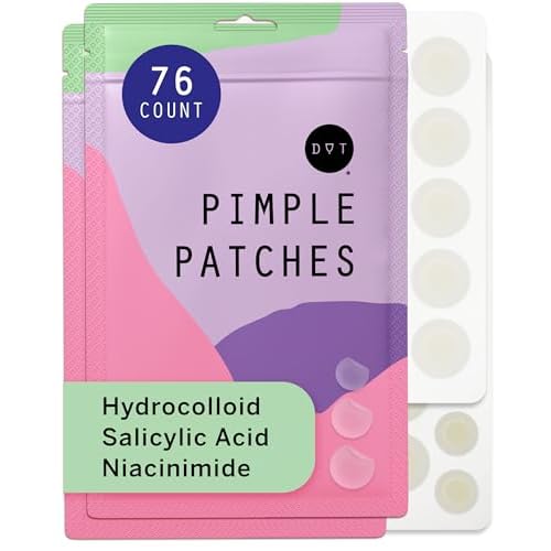 Pixie Cup Dot Hydrocolloid Blemish Patches for Face ? Invisible Skin-Covering Stickers with Tea Tree Oil & Vitamin C ? Ultra-Thin Cosmetic Patches for Visible Blemishes (8, 10, & 12 mm, 76 ct)