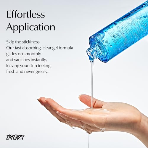 I'M LAZY All-in-One Clear Gel Moisturizer ? Fast Absorbing Hydration with Hyaluronic Acid & Marine Complex | Non-Sticky All-in-One Face Gel for Men & Women (5.07 fl oz)