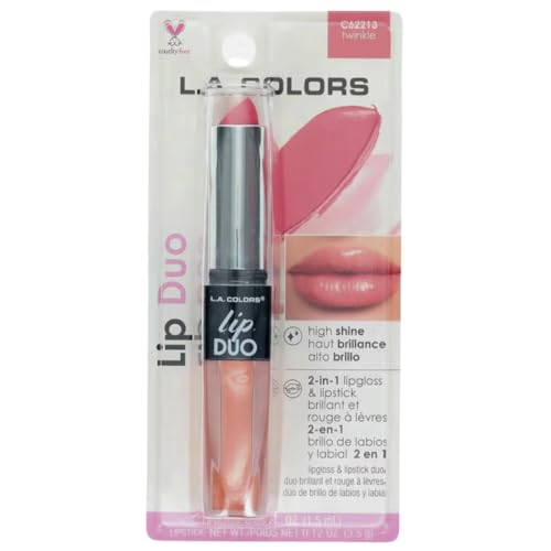 L.A. COLORS Lipgloss & Lipstick Duo Twinkle 0.12oz