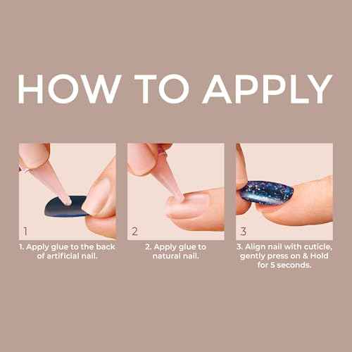 KISS Gel Fantasy, Press On Nails, Nail glue included, 'No Regrets', Light Pink, Medium Size, Almond Shape, Includes 28 Nails, 2g Glue, 1 Manicure Stick, 1 Mini file