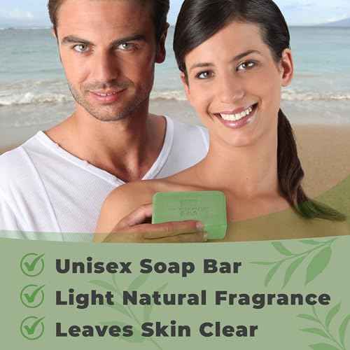 One With Nature Eucalyptus Soap 7oz 3-Pack ? Rejuvenating and Exfoliating Soap Bar with Dead Sea Salt for Face & Body, for Men & Women