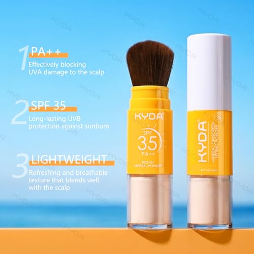 KYDA Mineral Sunscreen Powder SPF 35 - Face & Scalp