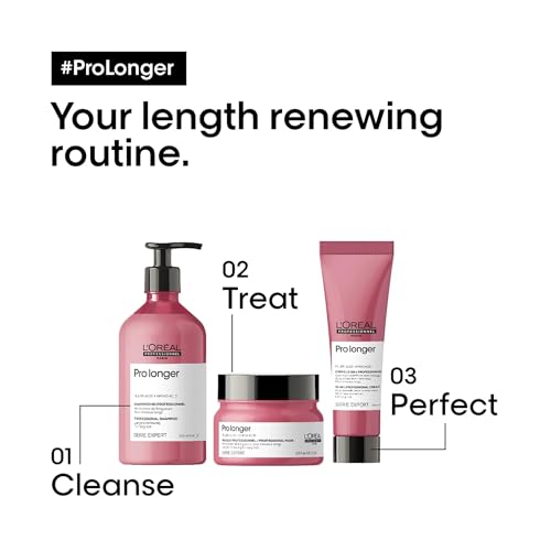 L'Or?al Professionnel Paris Pro Longer Heat Protectant Cream - For Thinned Hair, Fills and Visibly Reduces Appearance of Split Ends, Provides Thicker Hair and Shine