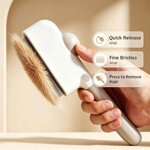 3-in-1 Pet Grooming Comb with Detangling Rake