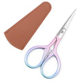 Lobodt Stainless Steel Facial Hair Scissors - Eyebrow & Beard Trimmer
