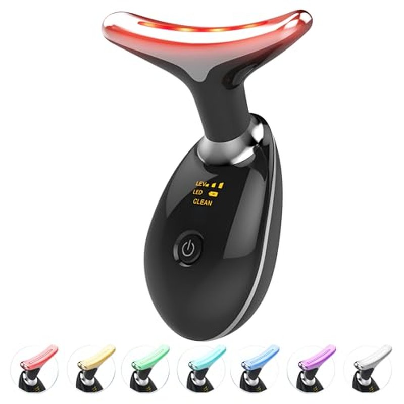 Jobazok 7-Color Light Therapy Face Massager for Tightening & Lifting