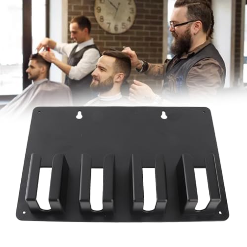 Dioche Hair Clipper Rack - Wall Mounted Storage for 4 Clippers - Easy to Assemble and Versatile Holder for Barber Shop and Home Use - Sturdy Design, Keeps Your Workspace Organized